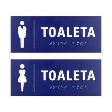 Engraving Laminate Toilet Signs - size 200x80mm - TT046