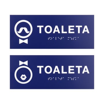 Engraving Laminate Toilet Signs - size 200x80mm - TT048