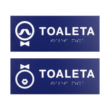 Engraving Laminate Toilet Signs - size 200x80mm - TT048
