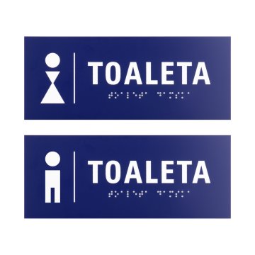 Engraving Laminate Toilet Signs - size 200x80mm - TT049