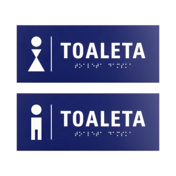 Engraving Laminate Toilet Signs - size 200x80mm - TT049