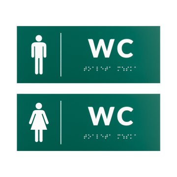 Engraving Laminate Toilet Signs - size 200x80mm - TT053