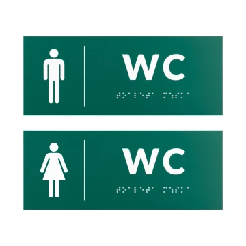 Engraving Laminate Toilet Signs - size 200x80mm - TT053