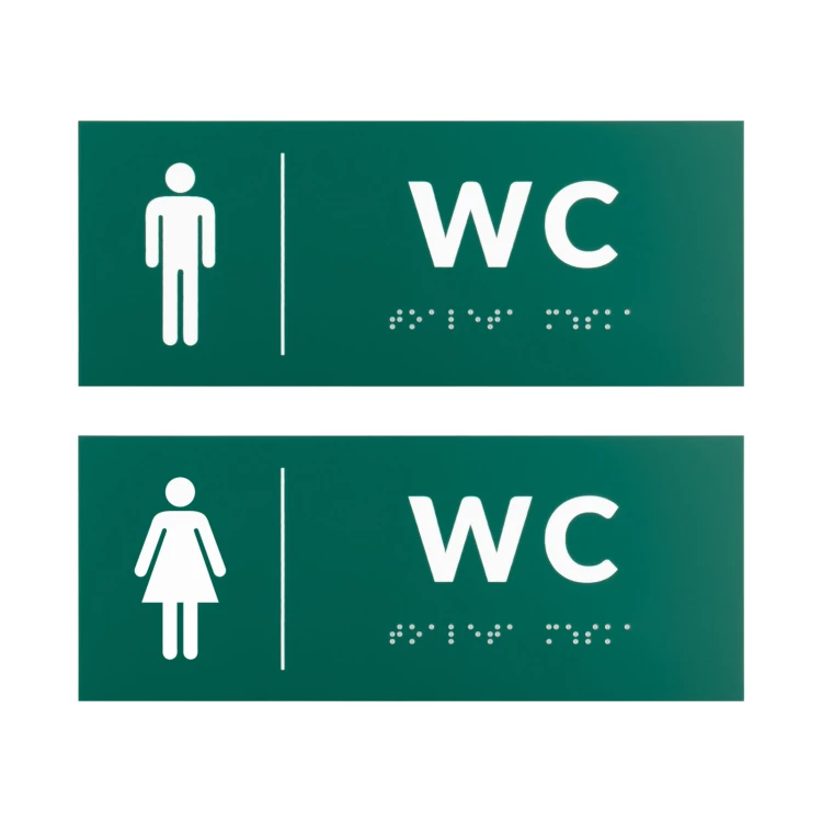 Engraving Laminate Toilet Signs - size 200x80mm - TT053