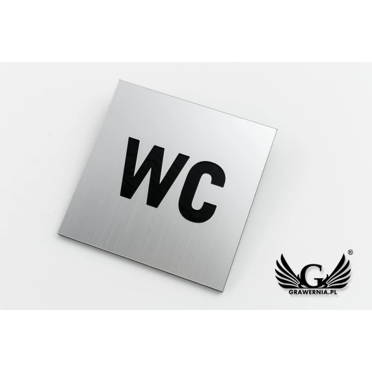 Laminate Toilet Signs Cut Through - Acrylic Base - Size 100x100mm - TT017