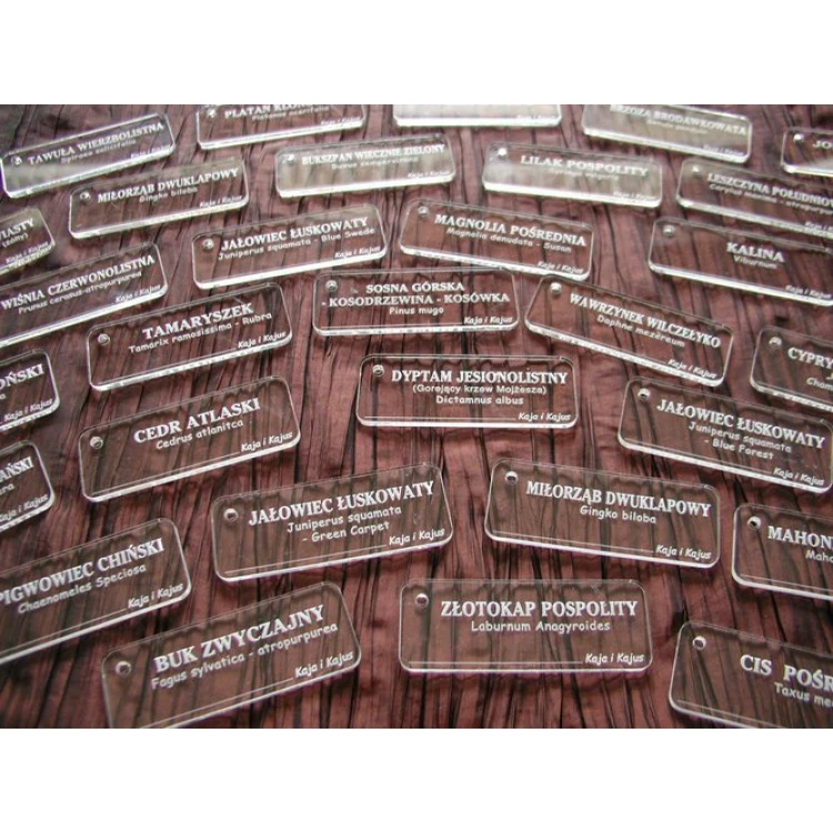 3mm Plexiglass Description Plates - BA033