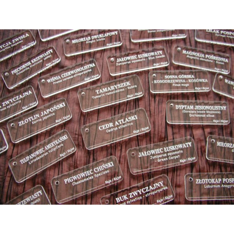 3mm Plexiglass Description Plates - BA033