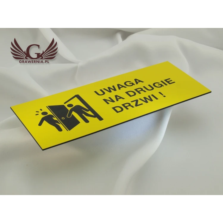 Warning signs - self-adhesive - size 20x8cm