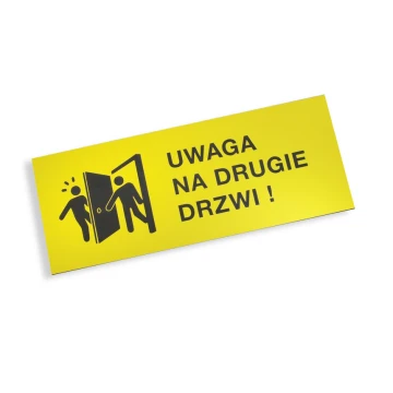 Warning signs - self-adhesive - size 20x8cm