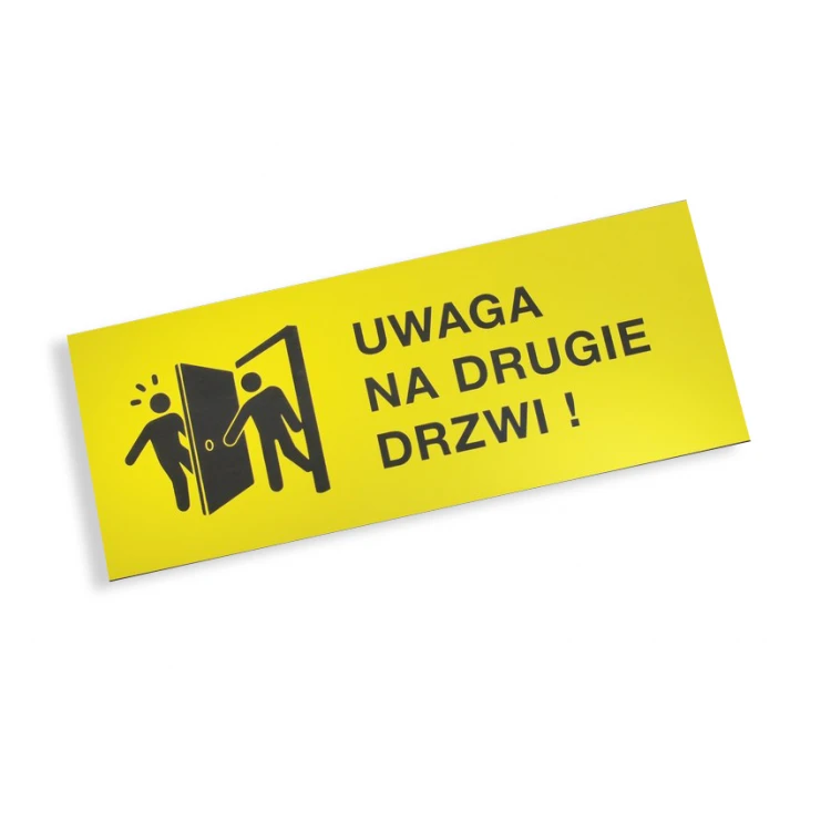 Warning signs - self-adhesive - size 20x8cm