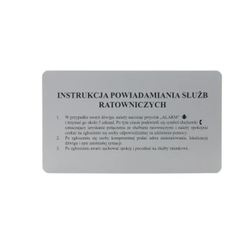 Engraved industrial plates made of aluply aluminium - dimensions: 175x100mm - TAB136
