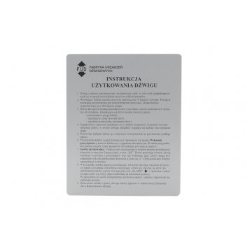 Engraved industrial plates made of aluply aluminium - dimensions: 175x220mm - TAB137