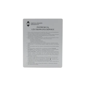 Engraved industrial plates made of aluply aluminium - dimensions: 175x220mm - TAB137