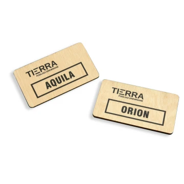 Wooden Plaques/Business Cards - UV PRINTING - size 90x50x3mm