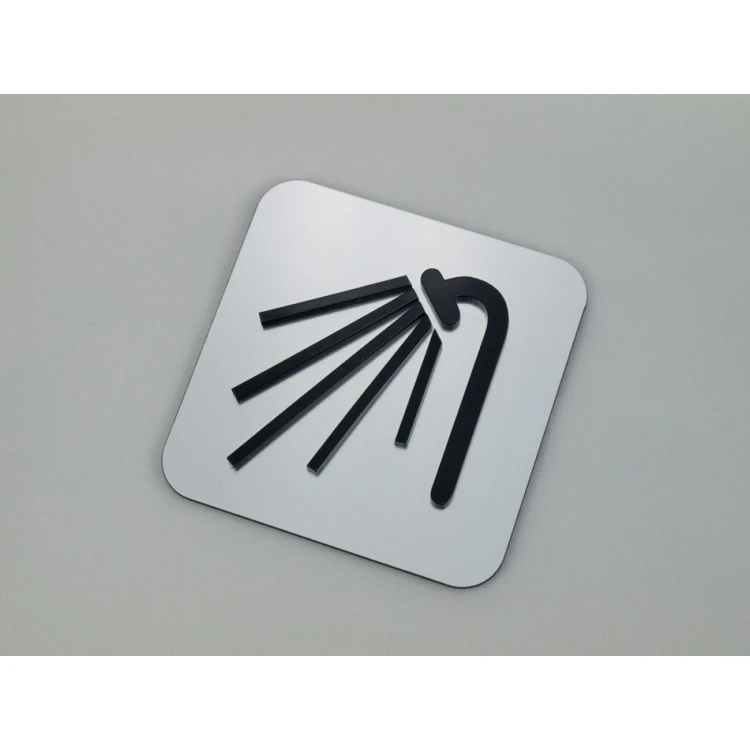 CONVEX TOILET AND HEALTH & SAFETY SIGNAGE - DIM. 80X80MM