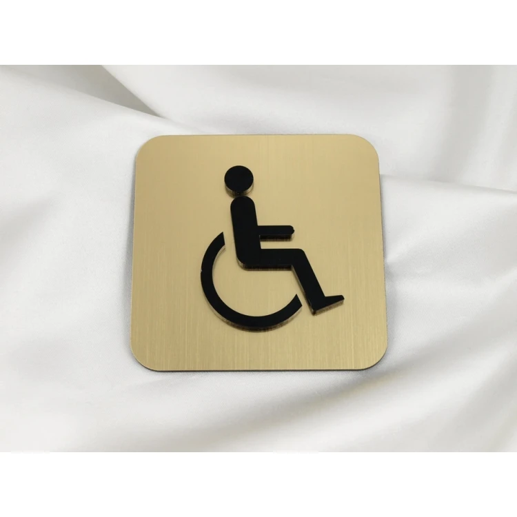 CONVEX TOILET AND HEALTH & SAFETY SIGNAGE - DIM. 80X80MM
