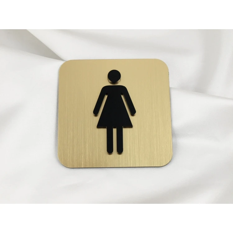 CONVEX TOILET AND HEALTH & SAFETY SIGNAGE - DIM. 80X80MM