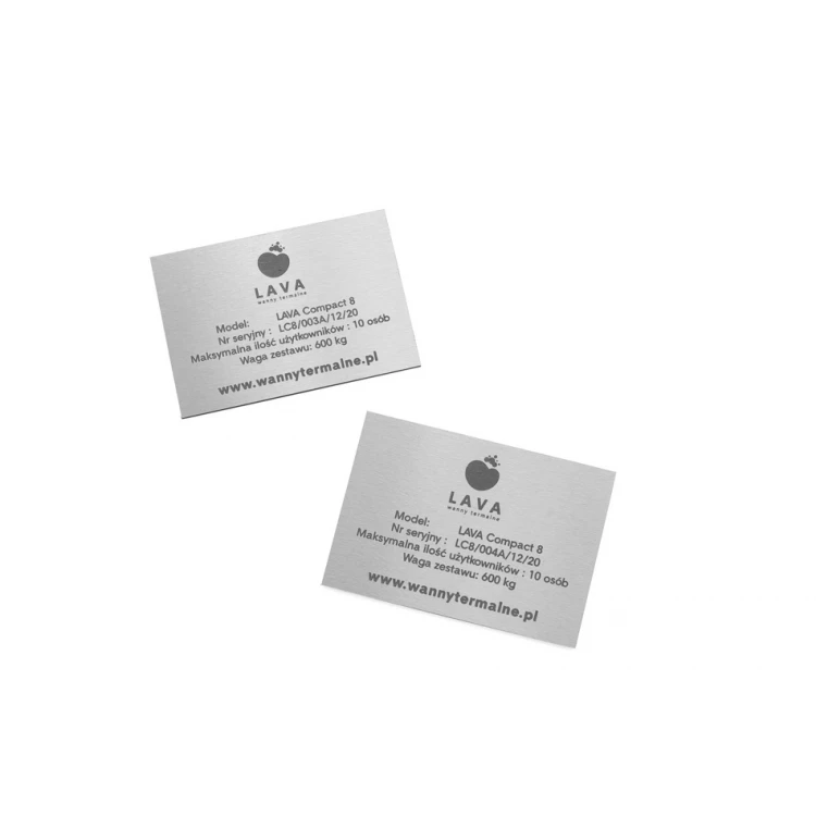 Laser Engraved Plate - DIBOND BRUSHED 3mm dimensions: 100x70mm - TAB124