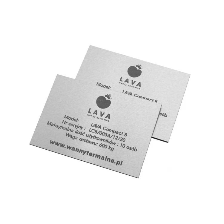 Laser Engraved Plate - DIBOND BRUSHED 3mm dimensions: 100x70mm - TAB124