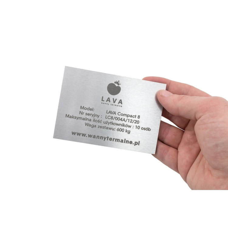 Laser Engraved Plate - DIBOND BRUSHED 3mm dimensions: 100x70mm - TAB124