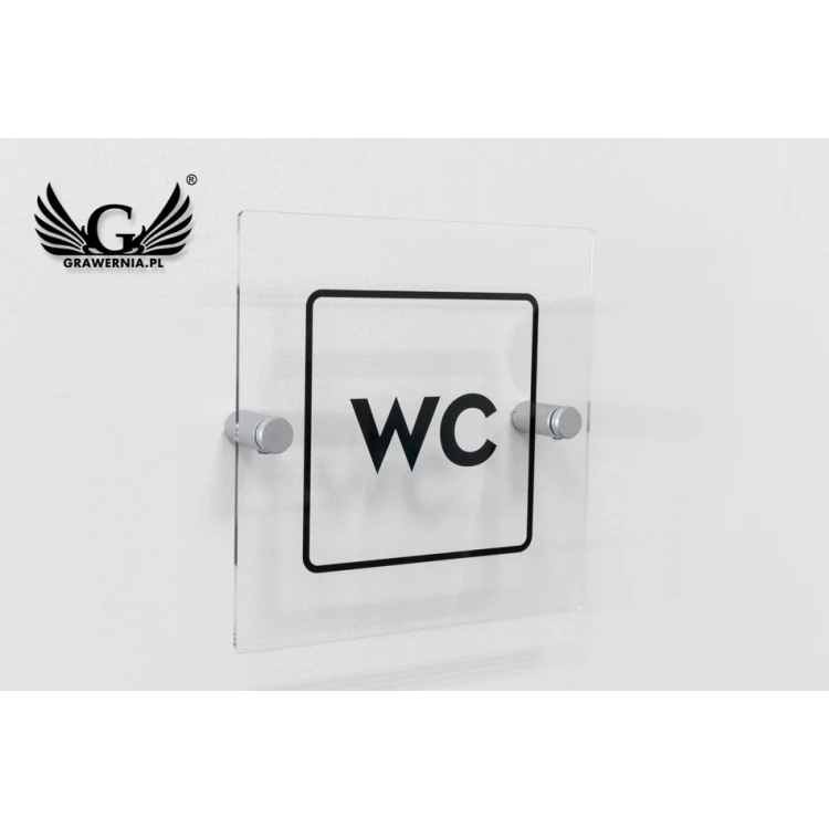 Plexiglass Plaques for Toilets - size 140x140mm - UV print - TT027