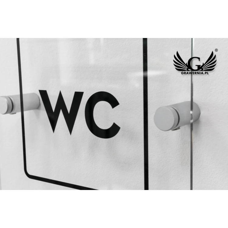 Plexiglass Plaques for Toilets - size 140x140mm - UV print - TT027