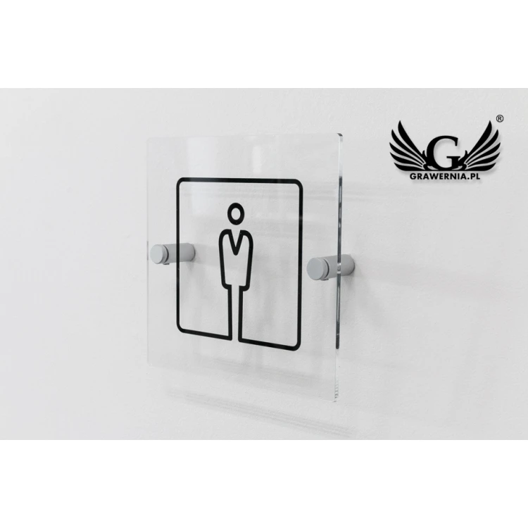 Plexiglass Plaques for Toilets - size 140x140mm - UV print - TT027