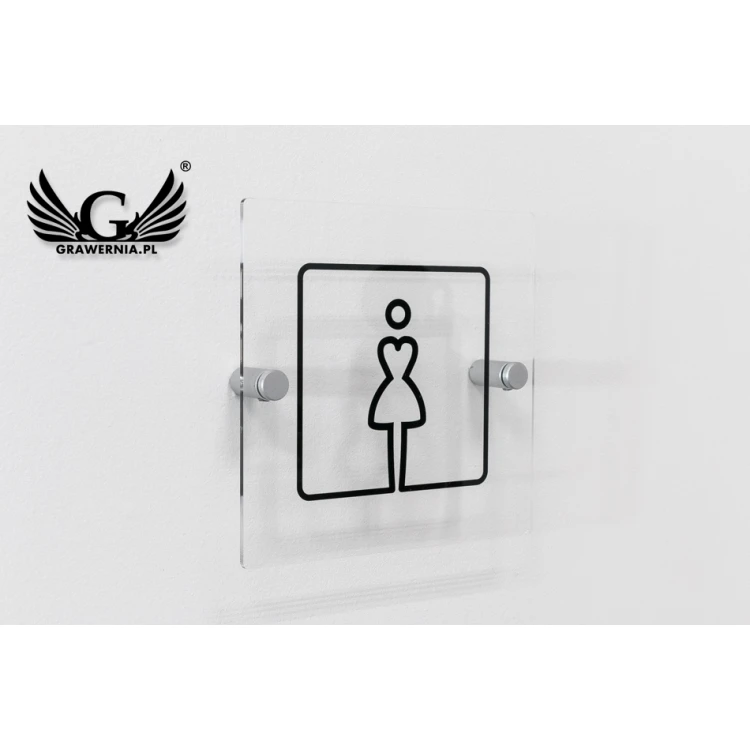 Plexiglass Plaques for Toilets - size 140x140mm - UV print - TT027