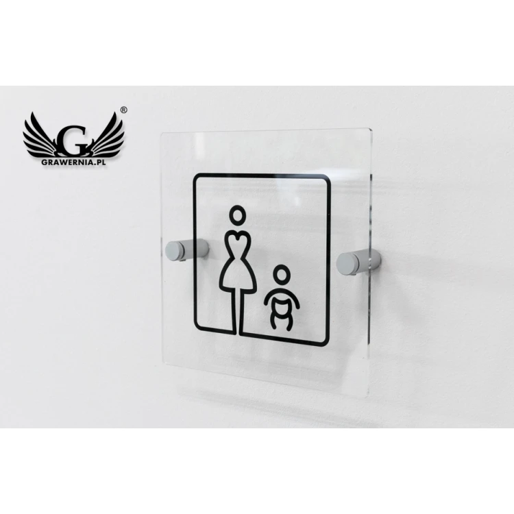 Plexiglass Plaques for Toilets - size 140x140mm - UV print - TT027