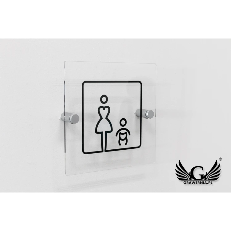 Plexiglass Plaques for Toilets - size 140x140mm - UV print - TT027