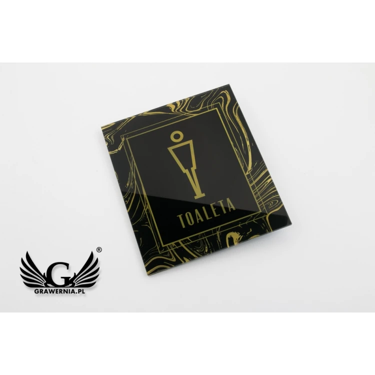 Plexiglass Plaques for Toilets - size 120x140mm - UV print - TT030