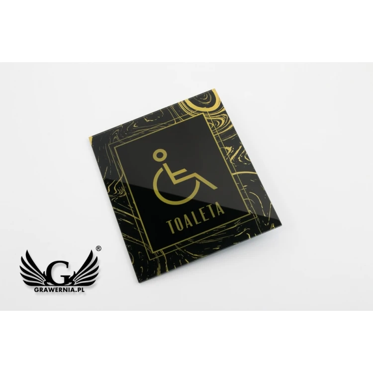 Plexiglass Plaques for Toilets - size 120x140mm - UV print - TT030