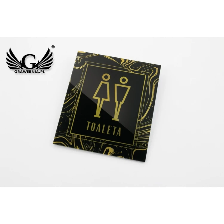 Plexiglass Plaques for Toilets - size 120x140mm - UV print - TT030