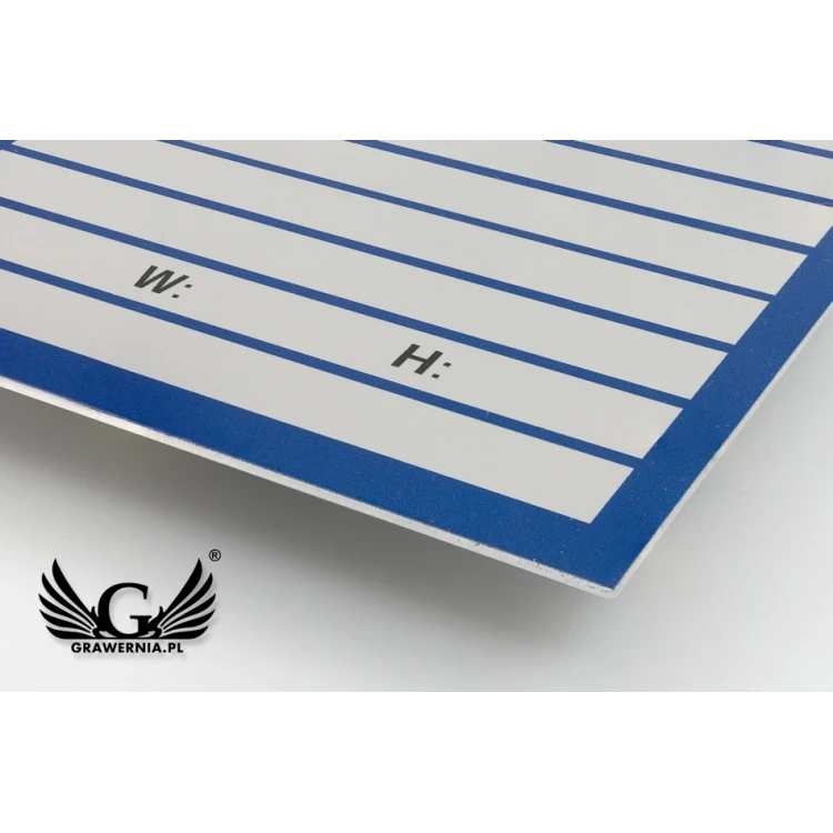 Name plates - anodised aluminium - indestructible printing - dimensions 100x80mm - TZN038