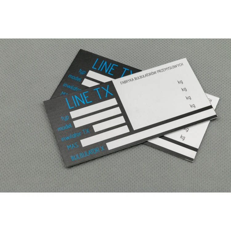 Anodised aluminium name plates - indestructible print - dimensions: 100x50mm