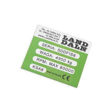 Anodised aluminium name plates - indestructible print - dimensions: 70x60mm