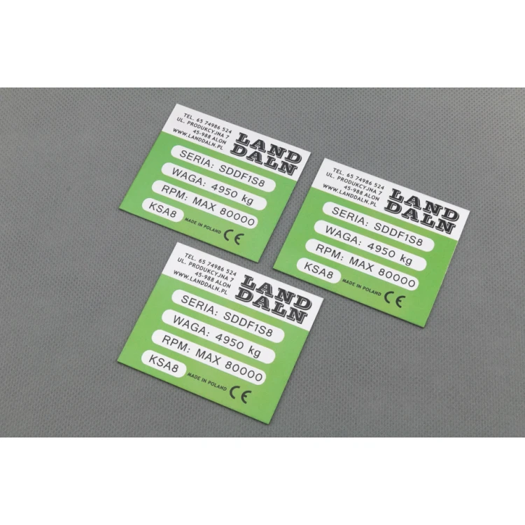 Anodised aluminium name plates - indestructible print - dimensions: 70x60mm