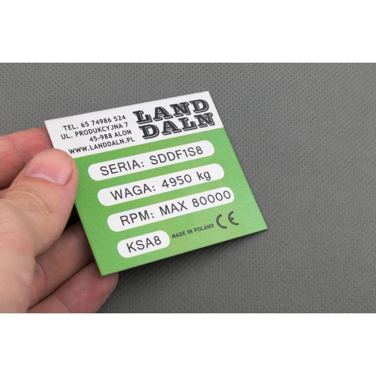 Anodised aluminium name plates - indestructible print - dimensions: 70x60mm