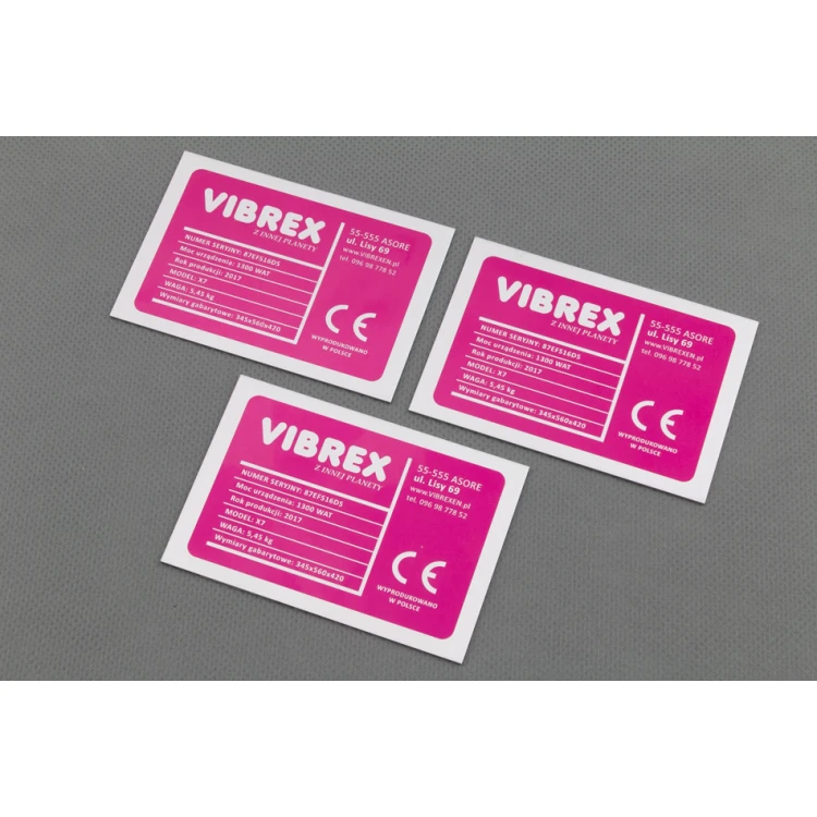 Anodised aluminium name plates - indestructible print - dimensions: 80x55mm