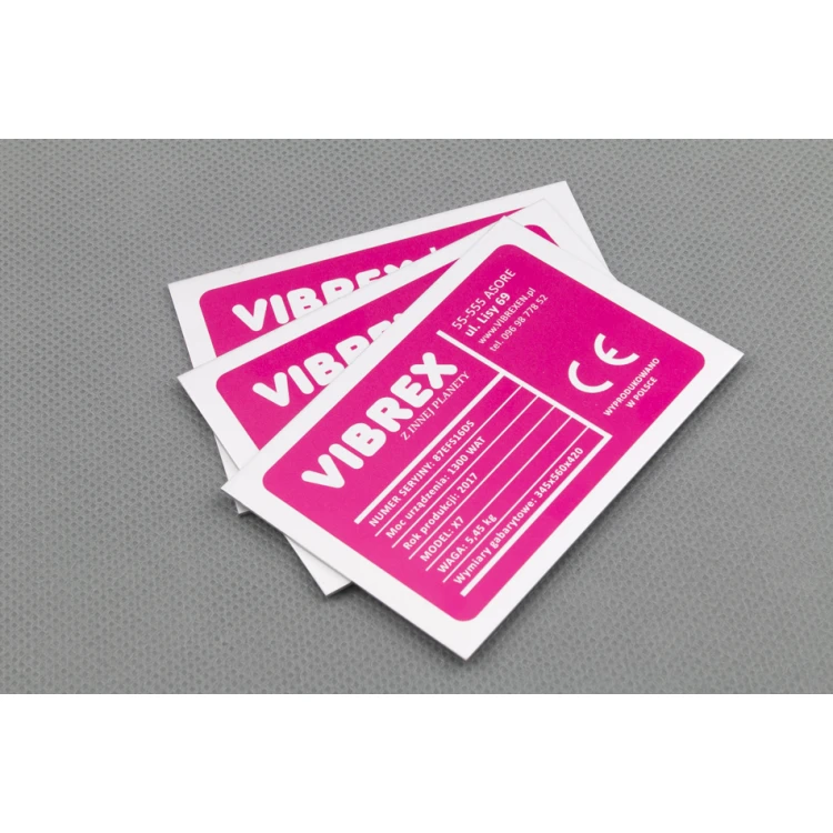 Anodised aluminium name plates - indestructible print - dimensions: 80x55mm