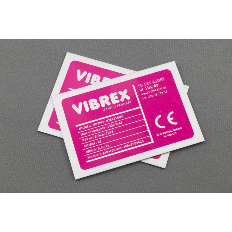 Anodised aluminium name plates - indestructible print - dimensions: 80x55mm