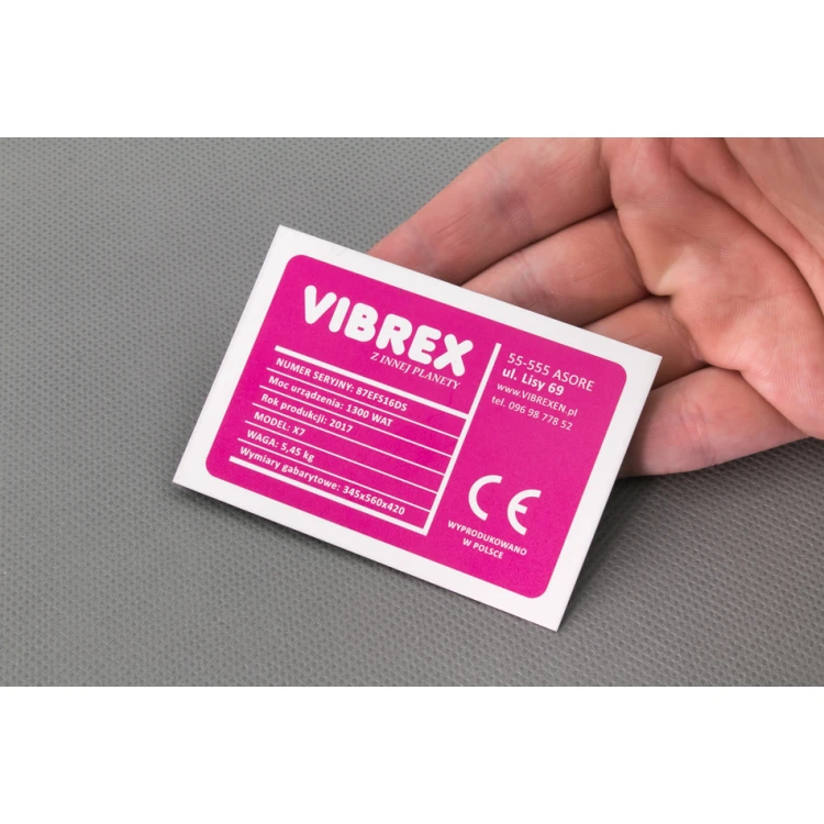 Anodised aluminium name plates - indestructible print - dimensions: 80x55mm