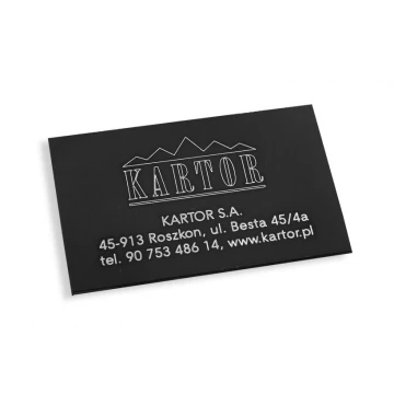 Anodized Aluminum Nameplates - size: 65x35mm