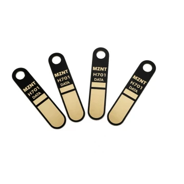 Brass Coated Nameplates - Dimensions: 14x65mm - TZN045