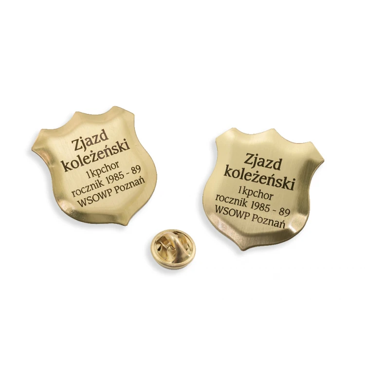 Pinsy - Commemorative Shields for Reunion Meeting size 25x28mm
