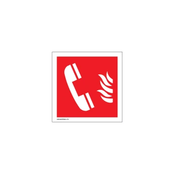 Fire Alarm Phone - Fire Safety Sign 150x150mm - PVC - UV Color Print - BHP127