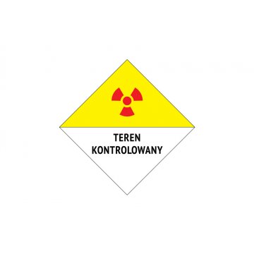 Controlled Area - Warning Sign 230x230mm - PVC - UV Color Print - BHP136