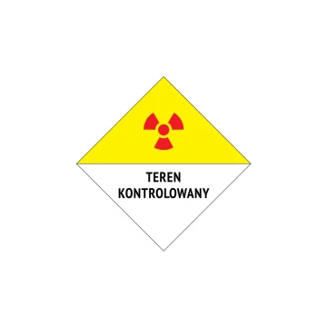 Controlled Area - Warning Sign 230x230mm - PVC - UV Color Print - BHP136