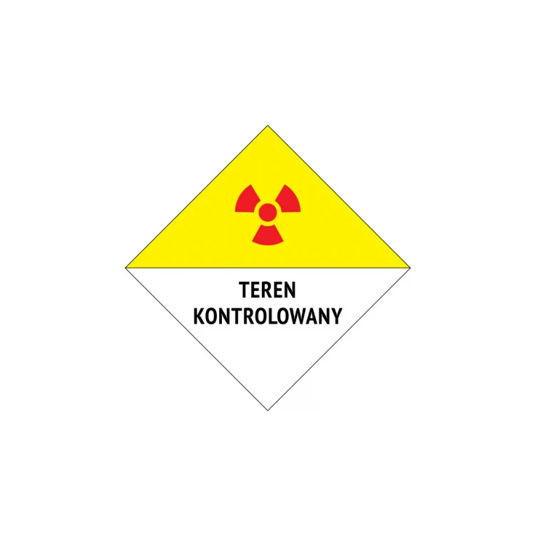 Controlled Area - Warning Sign 230x230mm - PVC - UV Color Print - BHP136