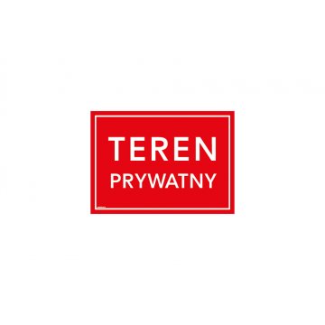 Private Property - sign size 350x250mm - PVC - UV color print - TAB178
